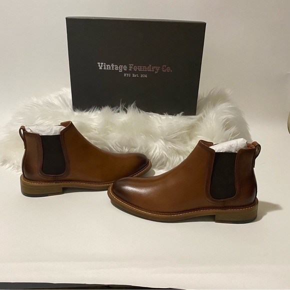 Vintage Foundry Co. Brown Chelsea Boots - Picture 2 of 8